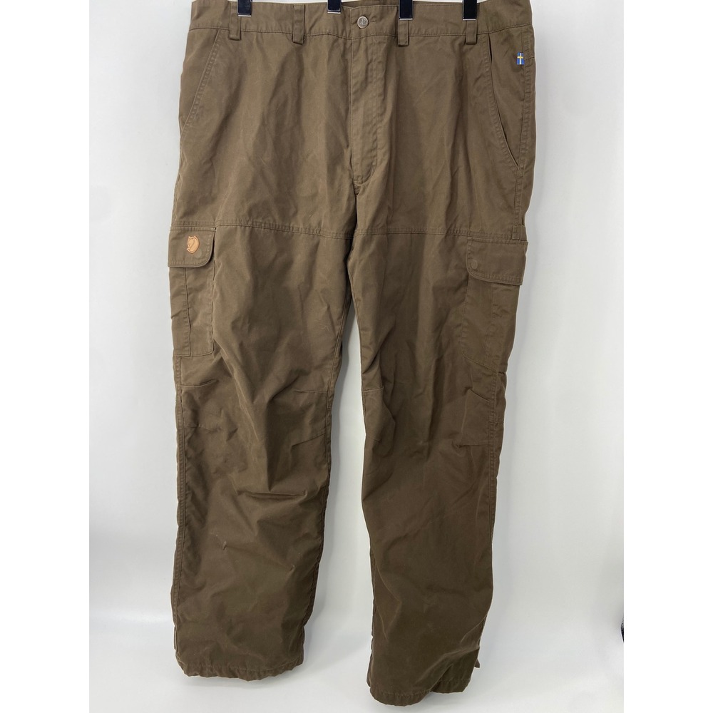 Fjallraven Brenner Trousers Men 60 XXL Brown G-1000 Outdoor Waterproof Pant Hike